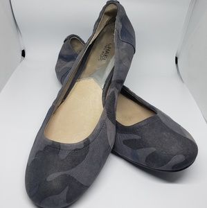 Michael Kors Ballet Flats Gray Camo 8.5